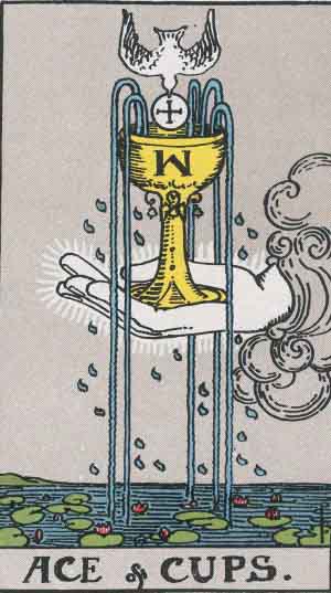 Ace of Cups tarot card from the Path of Light deck