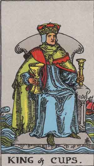 King of Cups tarot card from the Path of Light deck