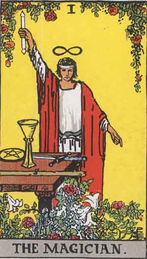 The Magician tarot card from the Path of Light deck