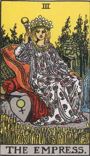 The Empress tarot card from the Path of Light deck
