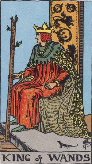 King of Wands tarot card from the Path of Light deck